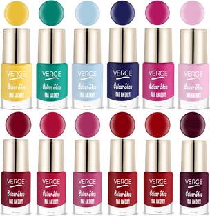 VERGE Colour Show Ultra Shine Nail Lacquer (NO CHIPPING & NO FADING) (Pack of 12) EXOTIC CS12_27