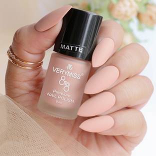 VERYMISS Premium Matte Nail Polish 6ml | Smooth Application | Quick Drying 258-Light Nude