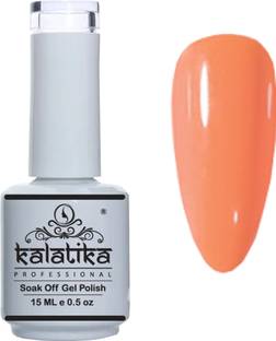 KALATIKA Soak Of UV LED Gel Polish 15ml Highly Pigmented Nail Paint P-Orange-63