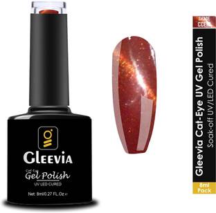 Gleevia Cat-Eye UV Gel Polish| Magnetic Gel Polish for Professionals 8ml Brush Cap CCE10 Shade Code: CCE10
