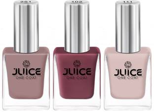 Juice nail polish combo pack nude shades chip resistant one coat 111, 251, 102