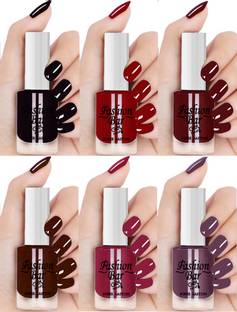 Fashion Bar Quick Dry GEL Shine Nail Polish Combo Set for Women & Girls 2237 Multicolor