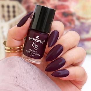 VERYMISS Premium Matte Nail Polish 6ml | Smooth Application | Quick Drying I 318 Eggplant