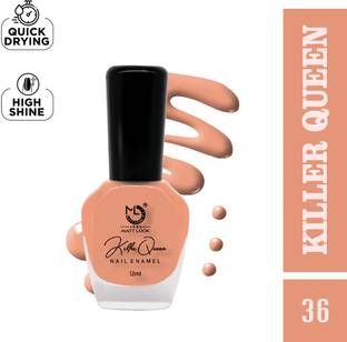 MATT LOOK Nail Polish, Killer Queen, Nail Enemel, Quick Dry, Longer Stay, Shade-36 (12ml) Shade-36