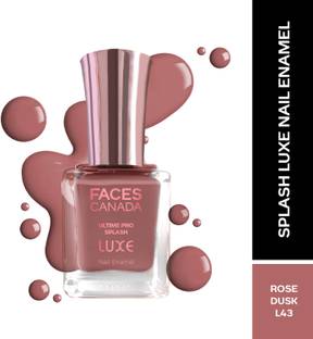 FACES CANADA Ultime Pro Splash Luxe Nail Enamel | Glossy Finish | Quick Drying Rose Dusk (L43)