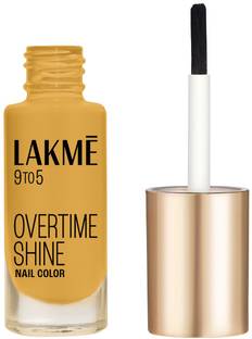 Lakmé 9to5 Primer + Gloss Nail Colour Mustard Master