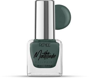 Renee Mattitude Nail Paint | Chip Resisting Formula with High Coverage Algae Green