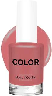 MYEONG Solid Color Nail Polish Long Lasting Nail Art dark coral