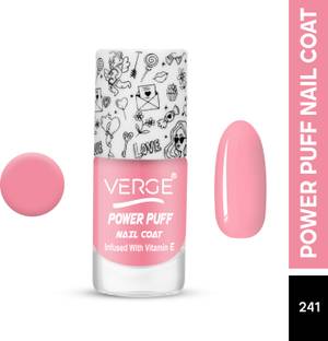 VERGE POWER PUFF LONG LASTING BOLD FINISH NAIL POLISH (INFUSED WITH VITAMIN E) 41, NON TOXIC, PARABEN FREE, CRUELTY FREE, CHIP RESISTANT & QUICK DRY