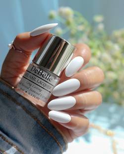 DeBelle White Nail Polish- Vanilla Croissant
