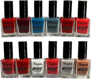 TEMPER Morden Classic Nail Polish Combo 12 Colour MultiColors