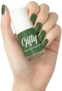 GIFTY Quick Drying Glossy Finish Long Lasting No Chip Formula High Shine Nail Paint Forest Green