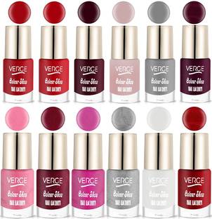 VERGE Colour Show Ultra Shine Nail Polish (LONG LASTING & NON TOXIC) (Pack of 12) EXOTIC TWELVE CS12_46, CHIP RESISTANT & QUICK DRY