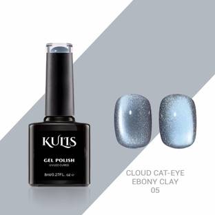 kulis Cloud Cateye UV LED Nail Gel Polish - Magnetic Cat Eye Effect (EBONY CLAY, 8ml) EBONY CLAY