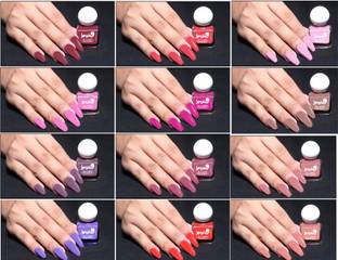 BUSSIN' BEAUTY Glossy Finish Nail Polish | Stay Long, Quick Dry Paint With Chip Resistant | 12 Different Stunning Shades