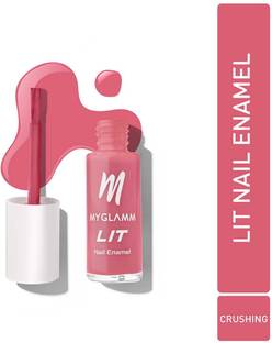 MyGlamm LIT Nail Enamel - Crushin (Punch Pink Shade) Pink