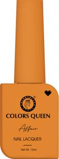 COLORS QUEEN Affair Matte Nail Lacquer, Chip Resisting, Long Lasting & Quick Dry Nail Polish 45 - Sunset
