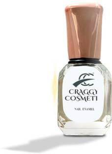craggy cosmetic Nail Enamel Premium Glossy Nail Polish For Women's (Pack of 2) White White