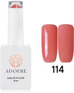 Adoere Gel Nail Polish | Soak off UV Led Gel Polish for Nail Art | Shade - 114