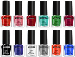 COSMERA Super Stay High Shine Quick Dry Nail Polish Combo Set of 12 N68 Multicolor