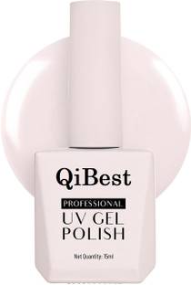 skinplus Presents QiBest Professional UV Gel Nail Polish| Glossy Finish| Shade -02| 15 ml Multicolor