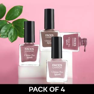FACES CANADA Splash Nail Enamel Combo | Pack of 4 Multicolor