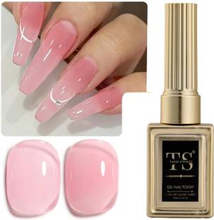 THR3E STROKES Gel Nail Polish UV | Long Lasting, High Gloss, Hema-Free for Nail Art | 53 - Glass Rose PInk (UV Lamp Needed)
