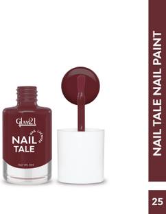 Glam21 Nail Tale Multicolor, Quick Dry & Chip Resistant Nailpaint | Long-stay Maroon-3