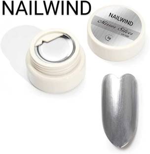 NAILWIND Metallic Silver Mirror Painting Gel Polish 5ml Nail Art Soak Off UV LED Pure Color Mirror Silver Drawing Gel Lacquer UV LED Gel Nail Polish