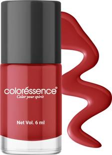 COLORESSENCE Cute Coats Long Last Nail Polish|Quick Dry|Toxin Free|Chip Resistant M20 Siren Red