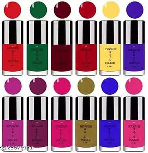 revson Long Lasting Nail Polish Combo Offer Set of 12 MULTICOLOR 2