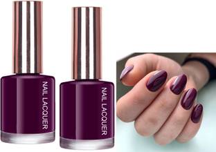 Latixmat Combo High Shine Quick Dry Non Toxic Professional Nail Polish Berry Berry