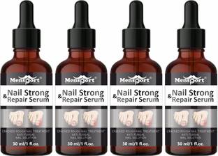 Mensport Nail Serum Boost Nail Strong & RRepair Nails Pack of 4 of 30ML Liquid