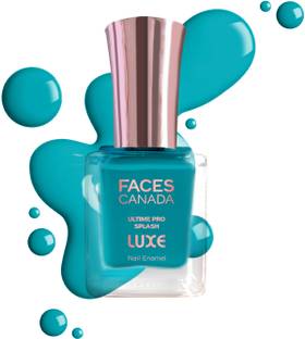 FACES CANADA Ultime Pro Splash Luxe Nail Enamel | Glossy Finish | Quick Drying Teal Seal (L30)