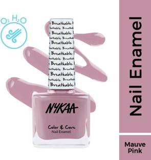 NYKAA Breathable Nail Enamel - Peace Out - 313 Mauve Pink