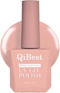 skinplus Presents QiBest Professional UV Gel Nail Polish| Glossy Finish| Shade -05| 15 ml Multicolor