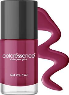 COLORESSENCE Cute Coats Long Last Nail Polish|Quick Dry|Toxin Free|Chip Resistant M5 Plum