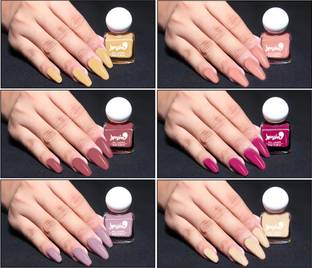 BUSSIN' BEAUTY Quick dry 6 piece shine Nail lacquer kit Multicolor 2