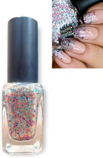 THTC Smooth & Perfect Finish Quick-dry Formulated Shimmery Rainbow Nail Polish RAINBOW