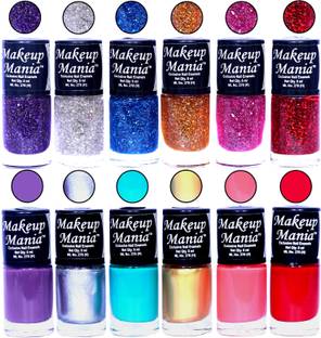 makeupmania Exclusive Nail Polish Set of 12 Pcs. Multicolor MM-92