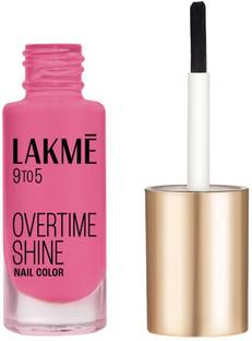 Lakmé 9 to 5 Primer + Gloss Nail Color Pink Pace