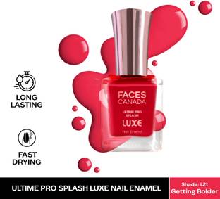 FACES CANADA Ultime Pro Splash Luxe Nail Enamel | Glossy Finish | Quick Drying Getting Bolder (L21)