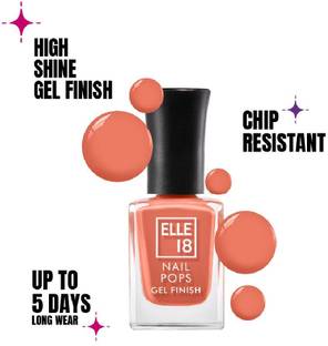 ELLE 18 Nail Pop Gel Finish G21 10ml PEACH