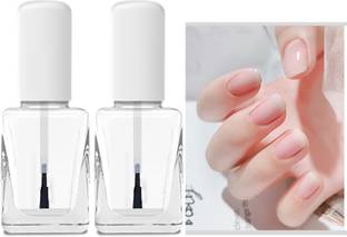 ADJD Combo Transparent Nail Polish Special Care For Thin, Soft And Weak Nails Transparent