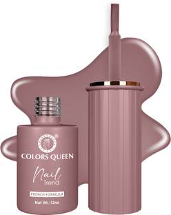 COLORS QUEEN Nail Trend Long Lasting & Quick Drying Nail Polish for Women with High Shine Rose Dust
