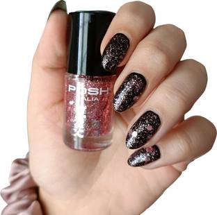 Posh PINK BUBBLE GLITTER TOP COAT PINK