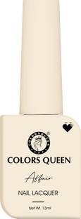 COLORS QUEEN Affair Matte Nail Lacquer, Chip Resisting, Long Lasting & Quick Dry Nail Polish 11 - Old Pearls