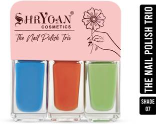 Shryoan Long Lasting Gel Nail Polish Trio|Intense Color and Metallic Finish|Quick Dry (Shade - 07)