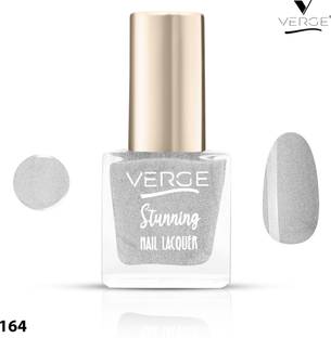 VERGE Stunning Color Non Toxic Nail Polish (LONGEST STAY WITH ULTRA BOLD FINISH) 164, Silver Tail, Quick Dry & Chip Resistant, PARABEN FREE, VEGAN