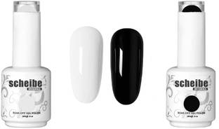 Scheibe Uv Led Soak Off Base Gel Polish Clear 15 Ml besecoat BLACK WHITE COMBO